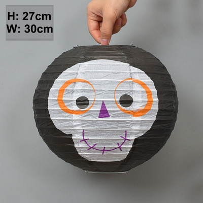 Χάρτινα φανάρια αποκριάτικων κρεμαστών Jack-O'-Lantern Spider Skeleton κολοκύθα για διακόσμηση αποκριάτικων πάρτι Εσωτερικού εξωτερικού χώρου, τρομακτικό ντεκόρ