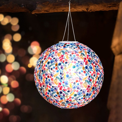 Otisnuta vodootporna svjetiljka Najlonska LED lampa Dodaci za uređenje doma Viseći dekor Lampion Organizator Ukras za vjenčanje i rođendan