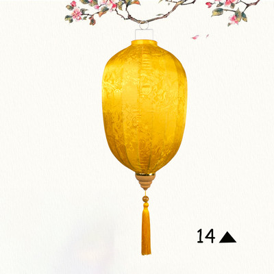 Lanternă de mătase chinezească de 14/16 inch, impermeabilă, retro, japonez, Vietnam, festival de petrecere, agățat de Anul Nou, lanternă de palat