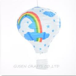 Lanterna din hârtie pentru imprimare curcubeu 30cm 1buc balon cu aer cald decor nuntă dormitor copii agățat decorațiuni pentru petrecerea de ziua de naștere