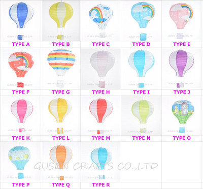 Lanterna din hârtie pentru imprimare curcubeu 30cm 1buc balon cu aer cald decor nuntă dormitor copii agățat decorațiuni pentru petrecerea de ziua de naștere