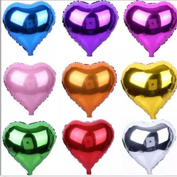 5 τμχ 10 ιντσών Star Moon Heart Pink Foil Balloon Helium Διακόσμηση γενεθλίων Παιδική διακόσμηση πάρτι του Αγίου Βαλεντίνου Αεροσφαίριση