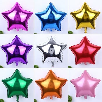 5 τμχ 10 ιντσών Star Moon Heart Pink Foil Balloon Helium Διακόσμηση γενεθλίων Παιδική διακόσμηση πάρτι του Αγίου Βαλεντίνου Αεροσφαίριση