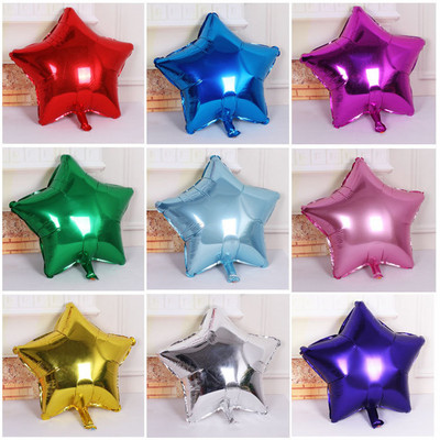 5 τμχ 10 ιντσών Star Moon Heart Pink Foil Balloon Helium Διακόσμηση γενεθλίων Παιδική διακόσμηση πάρτι του Αγίου Βαλεντίνου Αεροσφαίριση