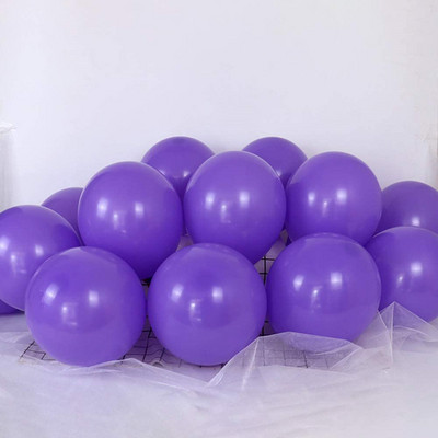 Decoratiuni de Anul Nou 2022 Set de baloane metalice confetti violet de 12 inch Decor petrecere de aniversare Copii Adulti Baby Shower Globo de nunta