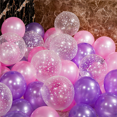 Decoratiuni de Anul Nou 2022 Set de baloane metalice confetti violet de 12 inch Decor petrecere de aniversare Copii Adulti Baby Shower Globo de nunta