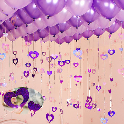 Decoratiuni de Anul Nou 2022 Set de baloane metalice confetti violet de 12 inch Decor petrecere de aniversare Copii Adulti Baby Shower Globo de nunta