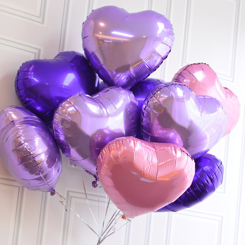 Decoratiuni de Anul Nou 2022 Set de baloane metalice confetti violet de 12 inch Decor petrecere de aniversare Copii Adulti Baby Shower Globo de nunta