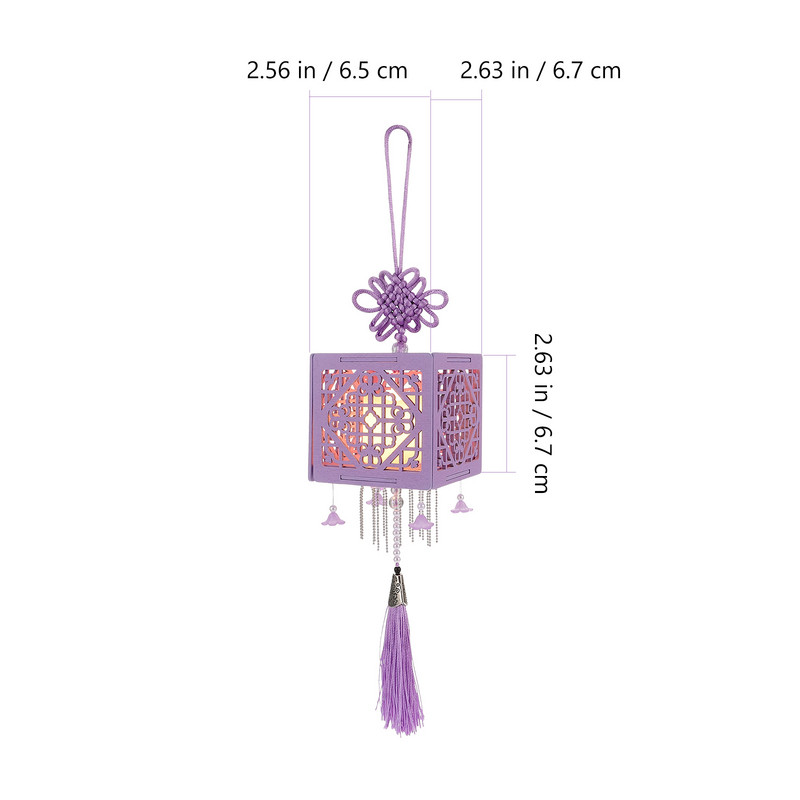 Lanternă cu led, felinare agățate, trusă decorativă din lemn, mini lampă de Crăciun de hârtie goală, material antic, sărbători