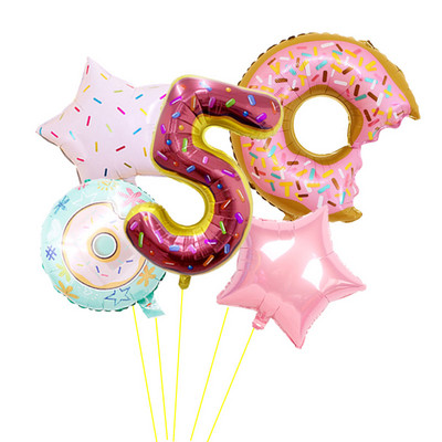 1 set de baloane din folie cu număr de bomboane de Navidad de 32 inchi, pentru petrecerea de Anul Nou, globuri de 18 inci, gogoși cu heliu, decorațiuni pentru petrecerea de aniversare, bile pentru copii