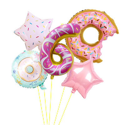 1 set de baloane din folie cu număr de bomboane de Navidad de 32 inchi, pentru petrecerea de Anul Nou, globuri de 18 inci, gogoși cu heliu, decorațiuni pentru petrecerea de aniversare, bile pentru copii