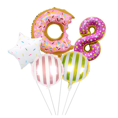 1 set de baloane din folie cu număr de bomboane de Navidad de 32 inchi, pentru petrecerea de Anul Nou, globuri de 18 inci, gogoși cu heliu, decorațiuni pentru petrecerea de aniversare, bile pentru copii