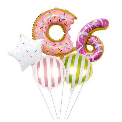 1 set de baloane din folie cu număr de bomboane de Navidad de 32 inchi, pentru petrecerea de Anul Nou, globuri de 18 inci, gogoși cu heliu, decorațiuni pentru petrecerea de aniversare, bile pentru copii