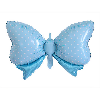 1 buc. Baloane din folie cu fundă mare, albastru, roz, decorațiuni pentru petrecerea de aniversare pentru copii, cadou pentru fete, rozetă umflată, globuri pentru baby shower, balon cu heliu