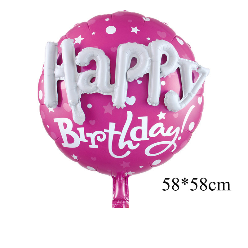 Baloane rotunde din folie de inimă de 22 inch cu literă HAPPY LOVE Heliu Globos Baby Shower Nuntă Ziua Îndrăgostiților Decor petrecere