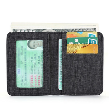 Мъжки текстилен портфейл с отделения за банкноти и кредитни карти
