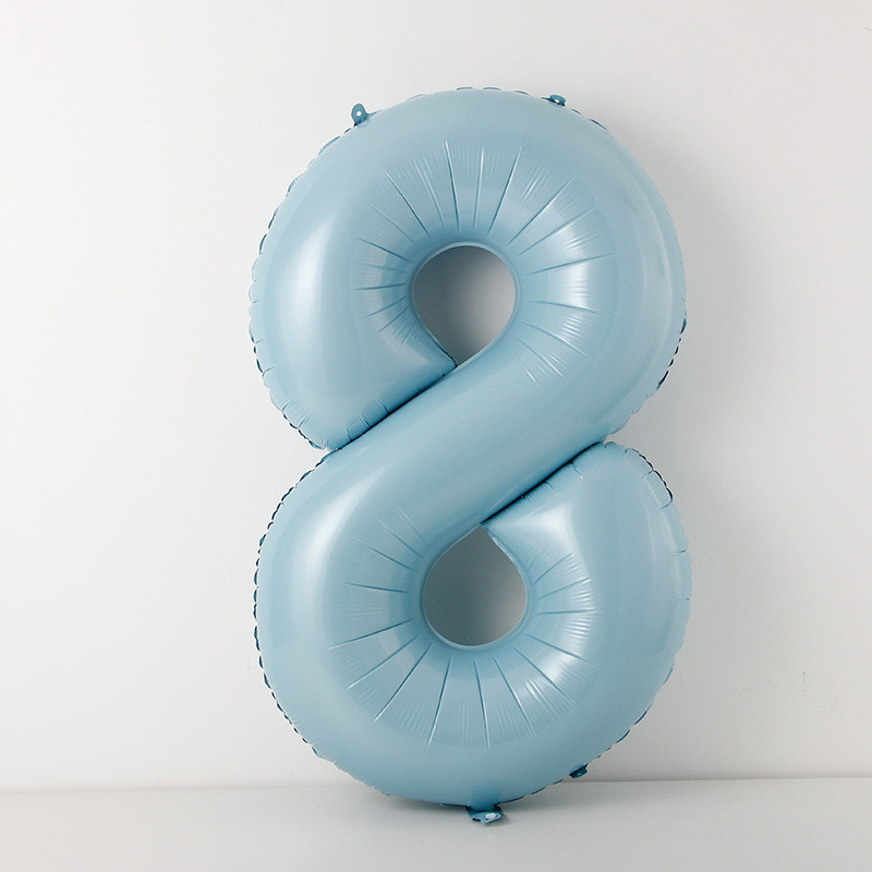 Baloni od folije s plavim brojevima od 40 inča, veliki 0 1 2 3 4 5 6 7 8 9 Sretan rođendan Dekoracija vjenčanja 18-godišnji baloni