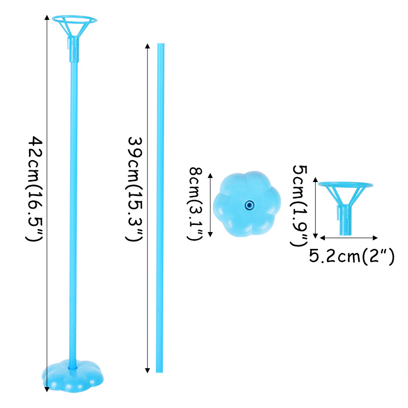 6 tk õhupallihoidjastatiiv Balloonipulgade alus koos tassidega lauakaunistuseks Pulmaõhupallikaunistusteks Sünnipäevapeotarbed