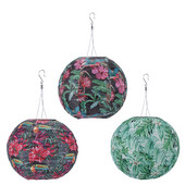 Prinditud ümmargune Hiina LED päikeselatern, pulmapeo-sünnipäevakaunistus pühadetarbed nailonlampide sisekujundus, 8/10 tolli