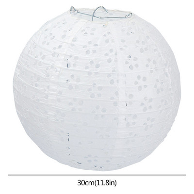 Στρογγυλό χαρτί Φανάρι Κρεμαστό Μπαλάκι Φανάρι Διακοσμήσεις Γάμου για Αίθριο Κήπου Διακόσμηση Κρεμαστό Μπαλκόνι