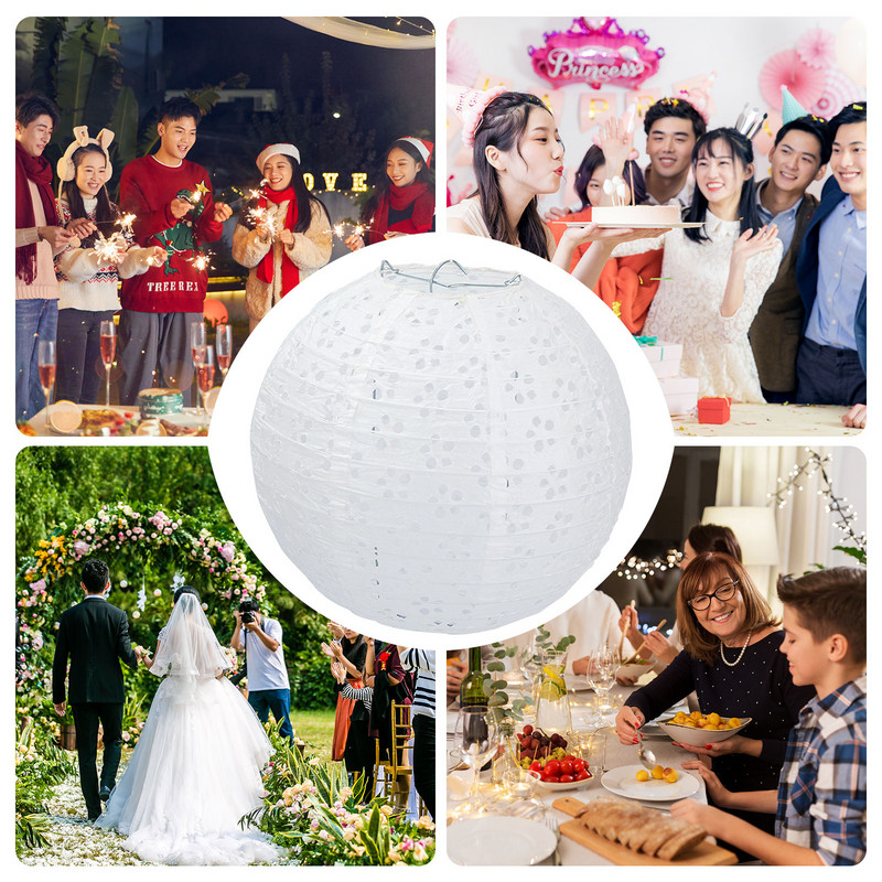 Στρογγυλό χαρτί Φανάρι Κρεμαστό Μπαλάκι Φανάρι Διακοσμήσεις Γάμου για Αίθριο Κήπου Διακόσμηση Κρεμαστό Μπαλκόνι