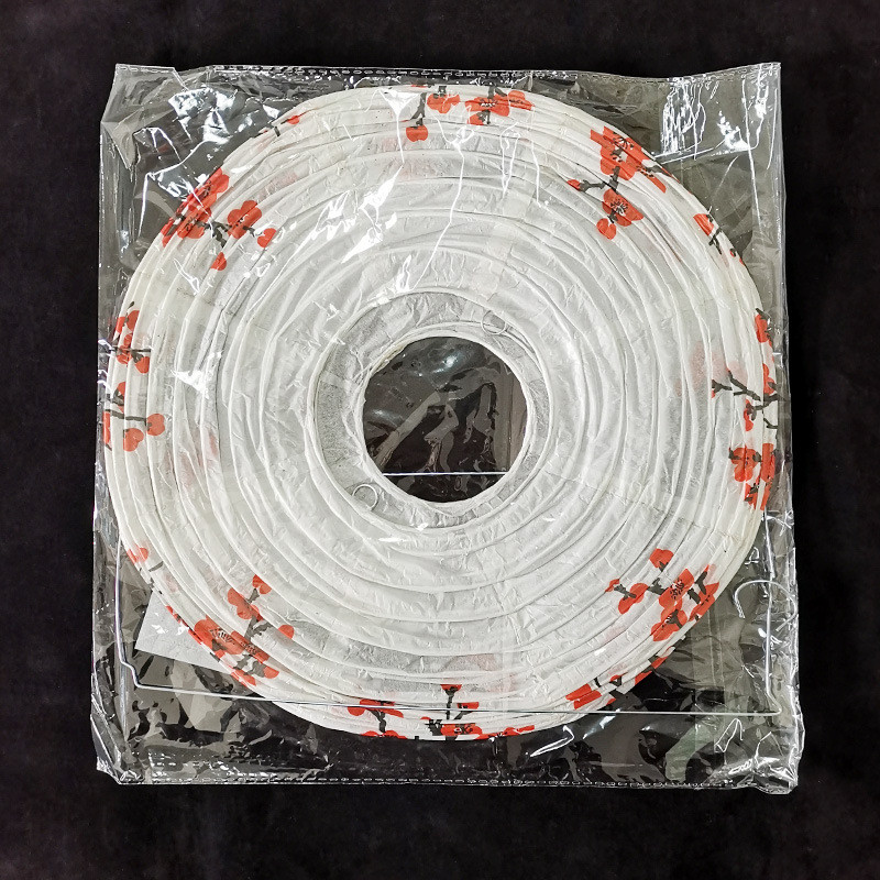 12-tollised Cherry Blossom Jaapani/Hiina paberlaternad (5 tk, punane sakura)