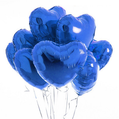 18 ιντσών Rose Gold Heart Foil Balloons Wedding Ballons Helium Globos Διακοσμήσεις για πάρτι για παιδιά Προμήθειες παιδικού ντους