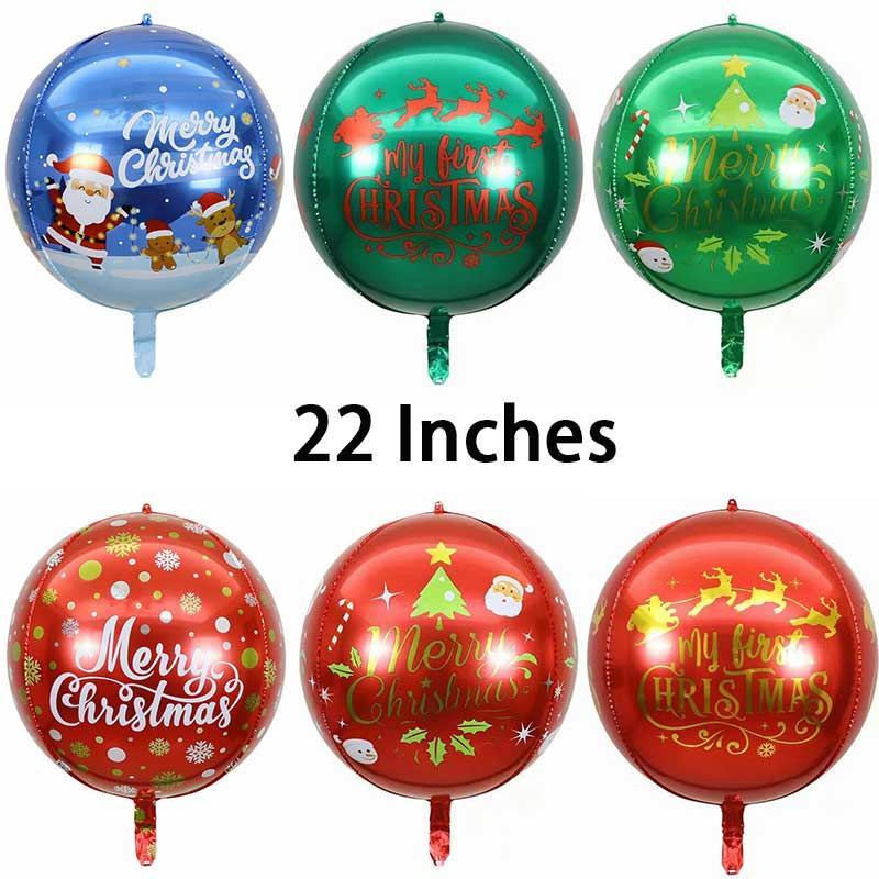 22 inch 4D Balon de Crăciun Moș Crăciun Decor de Anul Nou Balon de Halloween Horror Theme Party Supplies Decorare