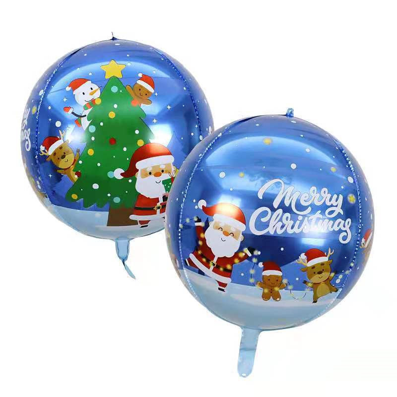 22 inch 4D Balon de Crăciun Moș Crăciun Decor de Anul Nou Balon de Halloween Horror Theme Party Supplies Decorare