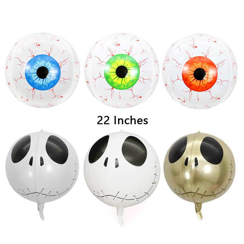 22 inch 4D Balon de Crăciun Moș Crăciun Decor de Anul Nou Balon de Halloween Horror Theme Party Supplies Decorare