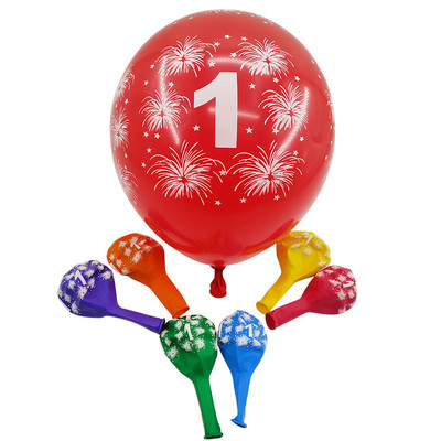 Amawill 10 buc Balon Digital pentru Ziua Nașterii Balon din Latex Număr 1 2 3 4 5 6 7 8 9 Ani 1-a 2-a Decorare pentru petrecere de aniversare Copii 75