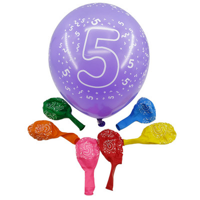 Amawill 10 buc Balon Digital pentru Ziua Nașterii Balon din Latex Număr 1 2 3 4 5 6 7 8 9 Ani 1-a 2-a Decorare pentru petrecere de aniversare Copii 75