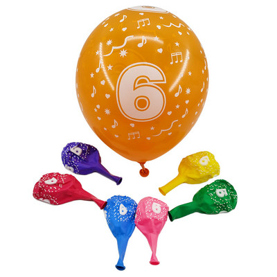 Amawill 10 buc Balon Digital pentru Ziua Nașterii Balon din Latex Număr 1 2 3 4 5 6 7 8 9 Ani 1-a 2-a Decorare pentru petrecere de aniversare Copii 75