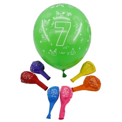 Amawill 10 buc Balon Digital pentru Ziua Nașterii Balon din Latex Număr 1 2 3 4 5 6 7 8 9 Ani 1-a 2-a Decorare pentru petrecere de aniversare Copii 75