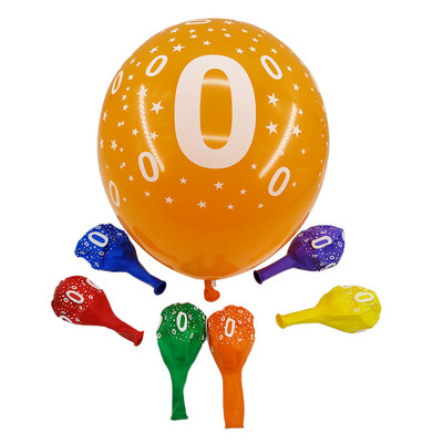 Amawill 10 buc Balon Digital pentru Ziua Nașterii Balon din Latex Număr 1 2 3 4 5 6 7 8 9 Ani 1-a 2-a Decorare pentru petrecere de aniversare Copii 75