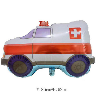 Uus autokujuline alumiiniumkile õhupall koolibussi rongipaak Ekskavaatorlennuk gloobused lastele sünnipäevapeo kaunistus õhupall