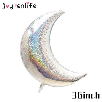 JOY-ENLIFE Μπαλόνια για πάρτι γενεθλίων Big Moon Star Balloons Αλουμινόχαρτο Αερομπαλόνια Baby Shower Διακόσμηση γενεθλίων προμήθειες για πάρτι