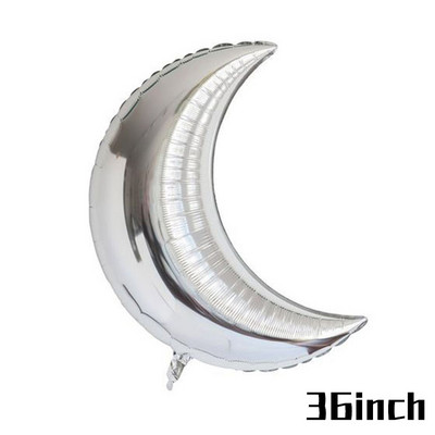 JOY-ENLIFE Μπαλόνια για πάρτι γενεθλίων Big Moon Star Balloons Αλουμινόχαρτο Αερομπαλόνια Baby Shower Διακόσμηση γενεθλίων προμήθειες για πάρτι