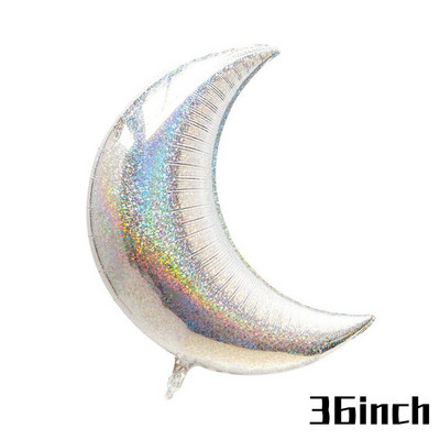 JOY-ENLIFE Μπαλόνια για πάρτι γενεθλίων Big Moon Star Balloons Αλουμινόχαρτο Αερομπαλόνια Baby Shower Διακόσμηση γενεθλίων προμήθειες για πάρτι