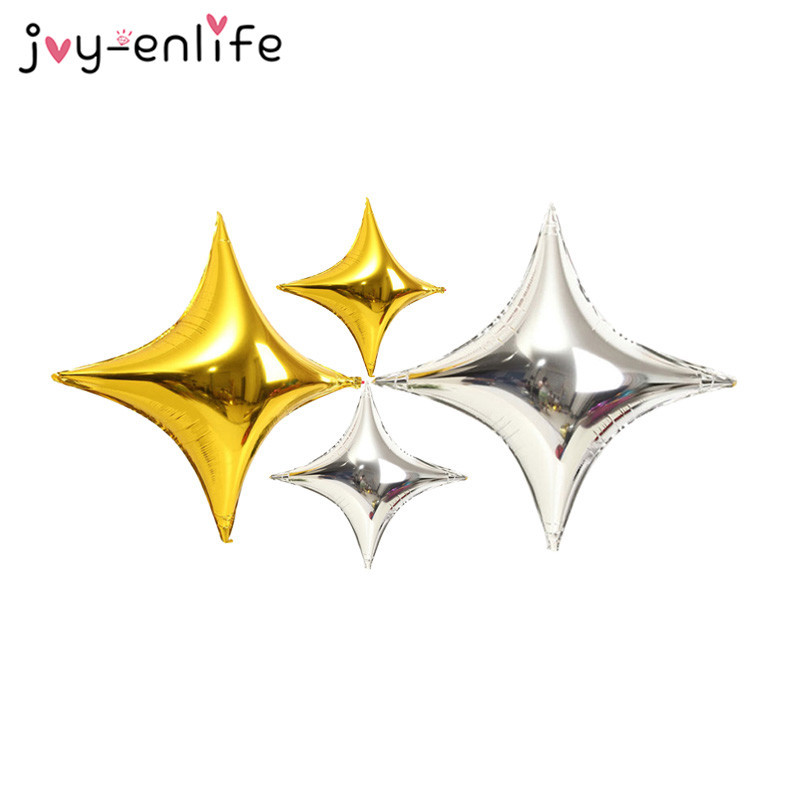 JOY-ENLIFE Μπαλόνια για πάρτι γενεθλίων Big Moon Star Balloons Αλουμινόχαρτο Αερομπαλόνια Baby Shower Διακόσμηση γενεθλίων προμήθειες για πάρτι