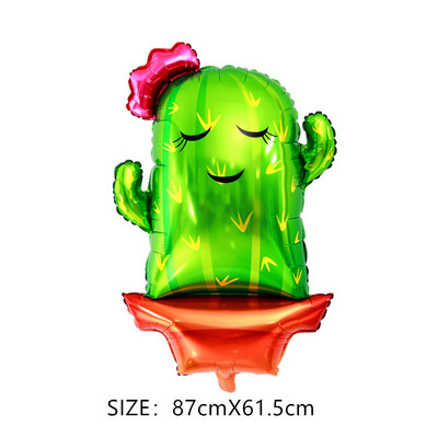 Atogrąžų augalas Kokoso medžio kaktusas Aliuminio folijos balionas Žemės dienos žalia tema Dekoravimo reikmenys Vaikų gimtadienio dovanos