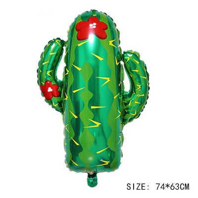 Atogrąžų augalas Kokoso medžio kaktusas Aliuminio folijos balionas Žemės dienos žalia tema Dekoravimo reikmenys Vaikų gimtadienio dovanos