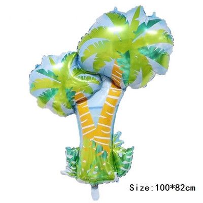 Atogrąžų augalas Kokoso medžio kaktusas Aliuminio folijos balionas Žemės dienos žalia tema Dekoravimo reikmenys Vaikų gimtadienio dovanos