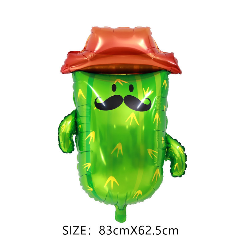 Atogrąžų augalas Kokoso medžio kaktusas Aliuminio folijos balionas Žemės dienos žalia tema Dekoravimo reikmenys Vaikų gimtadienio dovanos