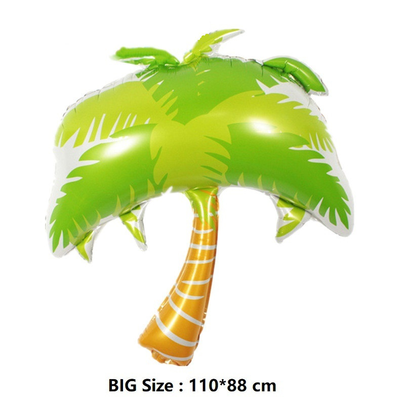 Atogrąžų augalas Kokoso medžio kaktusas Aliuminio folijos balionas Žemės dienos žalia tema Dekoravimo reikmenys Vaikų gimtadienio dovanos