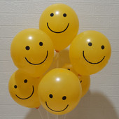 10 τμχ 10 ιντσών Σκούρο κίτρινο Smiley Μπαλόνια Χρόνια Πολλά Σύνθεση πάρτι Λεμόνι Κίτρινο Χαμόγελο Διάταξη Μπαλόνι Μπαλόνι Μπαλόνι Μπαλόνι