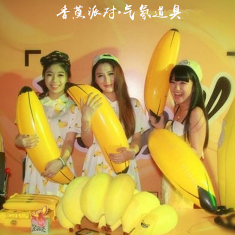 Täispuhutavad banaanimänguasi õhupallid baari atmosfäär Rekvisiidid Meelelahutus Lavarekvisiidid Täispuhutavad banaanid Palju õnne sünnipäevaks peokaunistused lapsed