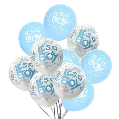 Baby Shower Balloons Its A Boy It`s A Girl Μπαλόνια Αποκάλυψη φύλου Διακοσμήσεις πάρτι γενεθλίων Μπαλόνι ηλίου 10 τμχ/παρτίδα 12 ιντσών