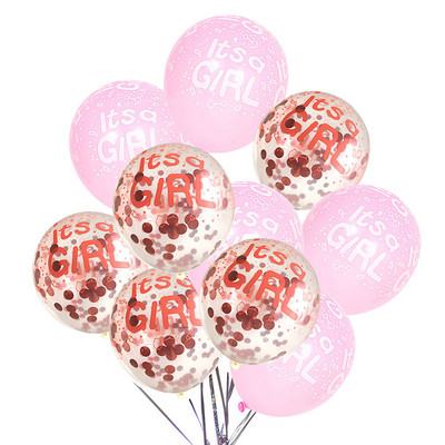 Baloane Baby Shower Este un băiat Este o fată Baloane Sex Reveal Decoratiuni pentru petrecerea de aniversare Balon cu heliu 10 buc/lot 12 inch