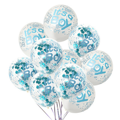 Baloane Baby Shower Este un băiat Este o fată Baloane Sex Reveal Decoratiuni pentru petrecerea de aniversare Balon cu heliu 10 buc/lot 12 inch